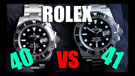 rolex submariner date 40mm vs 41mm|2021 Rolex Submariner 41mm.